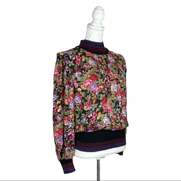 Vintage Leslie Fay 80s Floral Print Sports Top & Pencil Skirt Coordinates - Picture 8 of 14